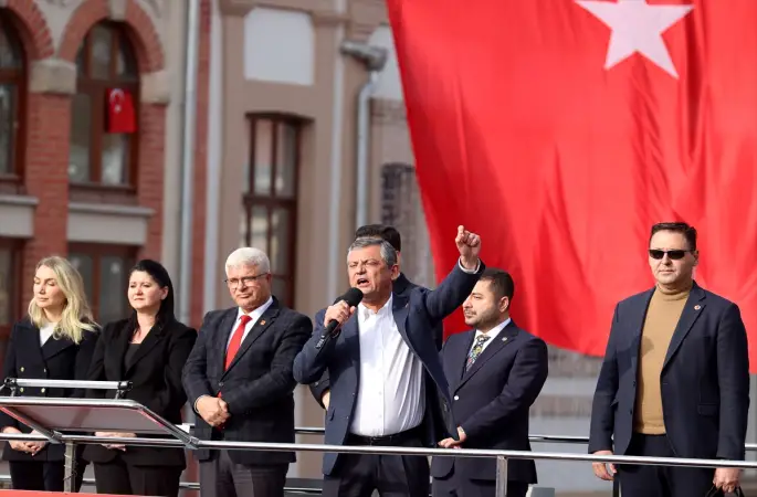 CHP Genel Başkanı Özel partisinin Edirne mitinginde konuştu: