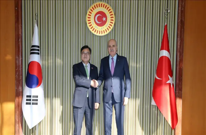 TBMM Başkanı Kurtulmuş, Güney Kore Ulusal Meclisi Başkanı Woo Won-Shik ile Meclis'te bir araya geldi